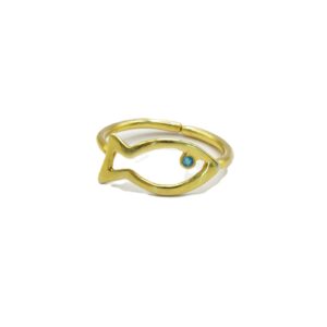 goldplated silver ring