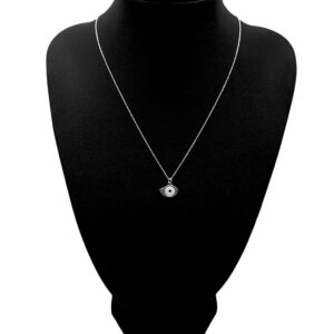 whte enamel necklace