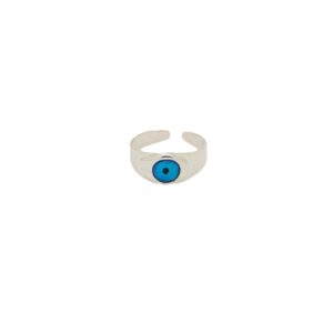 blue enamel ring
